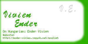 vivien ender business card